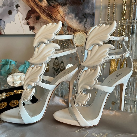 Authentic White Giuseppe Zanotti ‘Cruel’ Heels - Picture 3 of 6